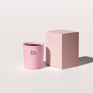 Limited Edition Berry Double Wick Candle With Burgundy Wax