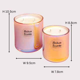 Large Holographic scented candle [Multiple scents available]
