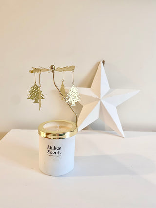Christmas Tree Gold Candle Mobile