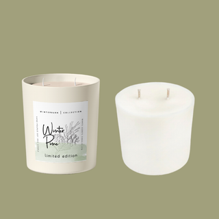 White Refill Bundle - Medium Candle