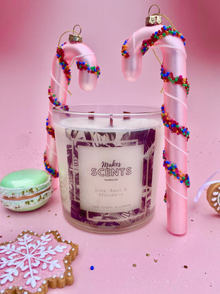 Extra Large Clear Glass Wooden Wick Candle