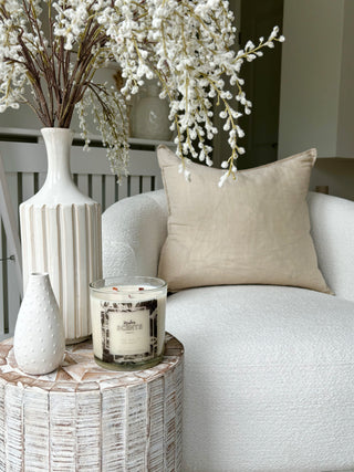 Extra Large Pomegranate & Sweet Berry Candle in Speckled Gold