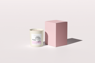 Peony & Blush Suede Double Wick Scented Candle
