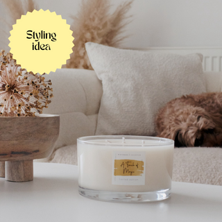 Tonka & Tobacco Flower Three Wick Scented Candle