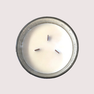 Extra Large Tonka and Tobacco Flower Scented Candle | Silver