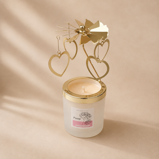 Gold Heart Candle Mobile & Candle Set