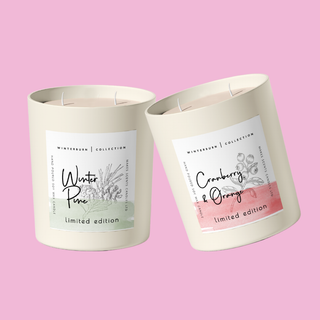 Winter Pine & Cranberry & Orange Gift Set Bundle