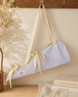 Limited Edition Bouquet Bag - Baby Blue Stripes