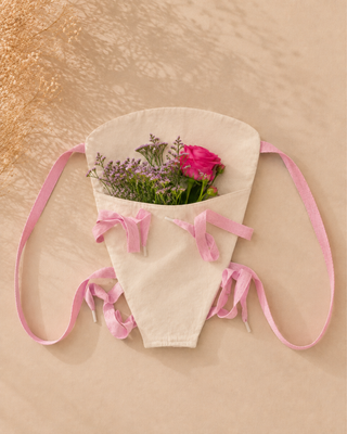Limited Edition Bouquet Bag - Baby Pink Stripes