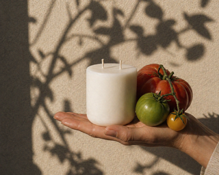 Tomato Leaf Scented Candle Medium Refill | Pre-order