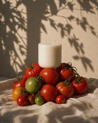 Tomato Leaf Scented Candle Medium Refill | Pre-order
