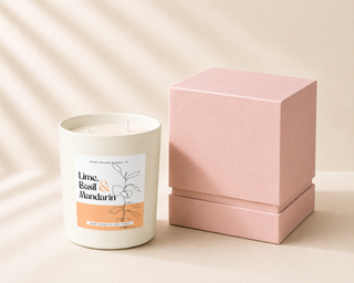 Lime, Basil & Mandarin Double Wick Candle