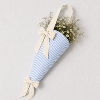 Limited Edition Bouquet Bag - Baby Blue Stripes