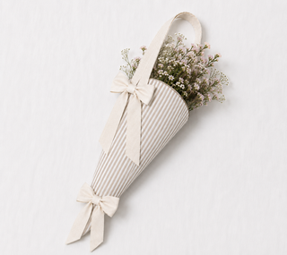 Limited Edition Bouquet Bag - Taupe Stripes