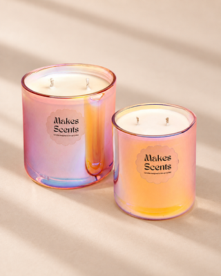 (For Holographic Glass) Medium Double Wick Candle Refill