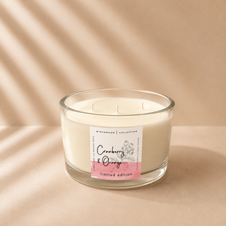 Cranberry & Orange Three Wick Candle