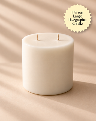 Large Double Wick Candle Refill (for holographic glass)