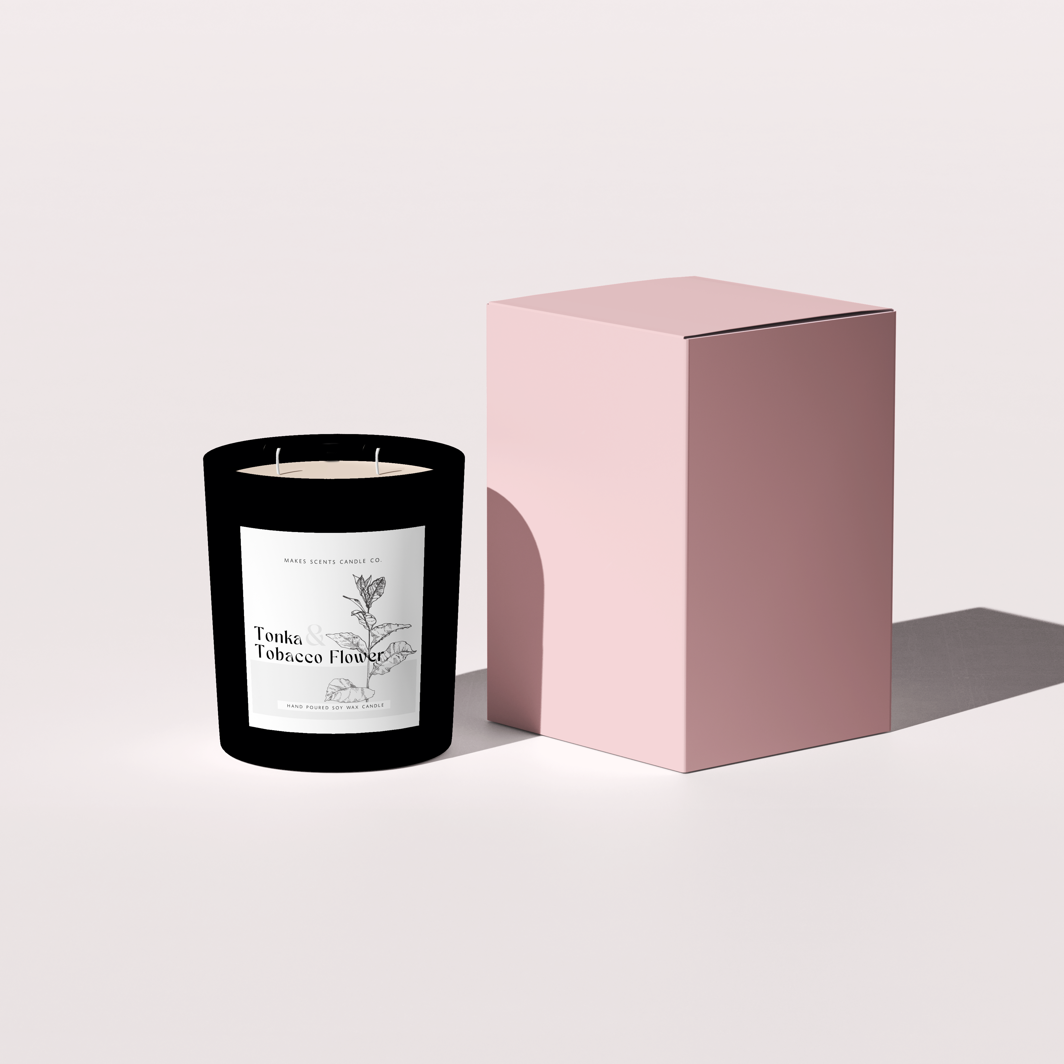 tonka and tobacco candle & 3 Wick Medium Each exquisite candle is meticulously crafted Tobacco Tonka - Apothecary Jar
